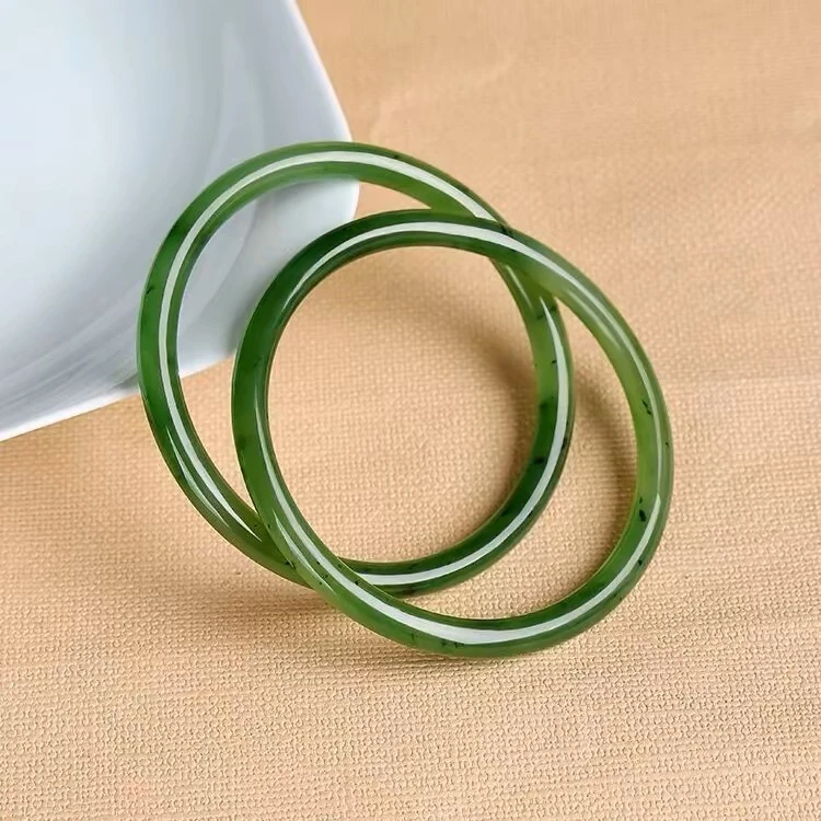 归野｜天然和田碧玉·叮当镯（多样性发货发其一）