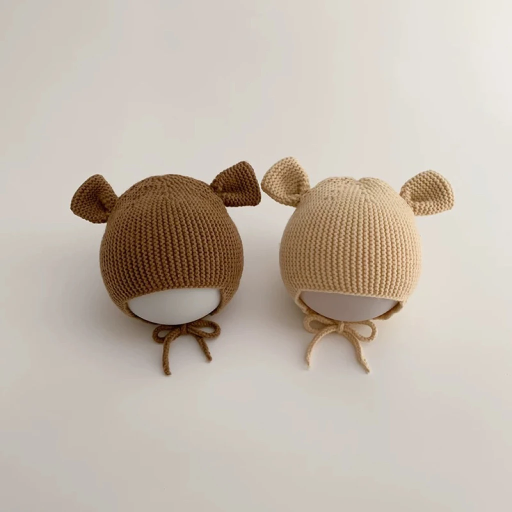 ins秋季宝宝帽子秋冬男童女童可爱护耳超萌儿童帽婴儿薄款毛线帽