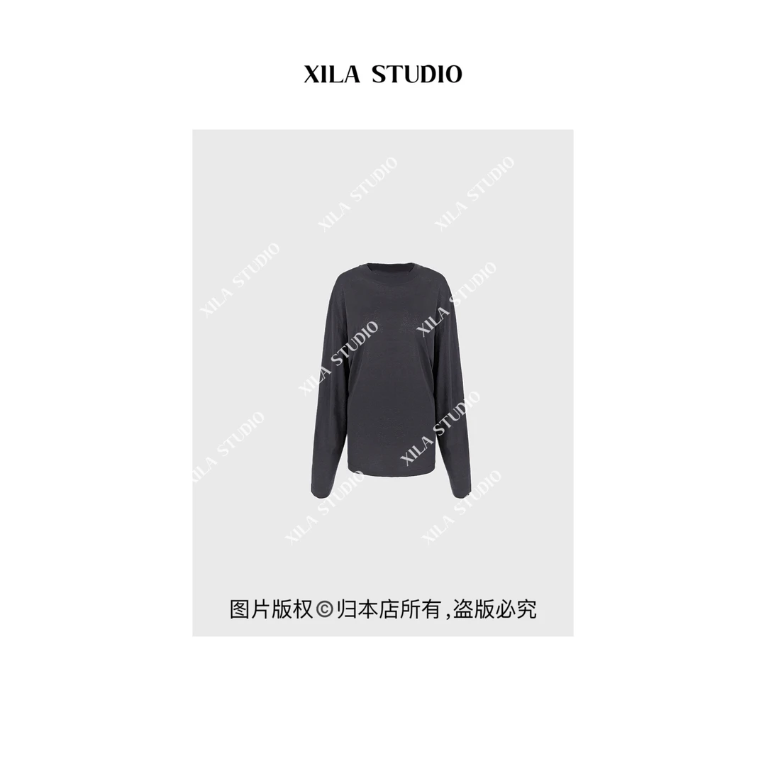 【XILA】100%莱赛尔超柔长袖显瘦T恤