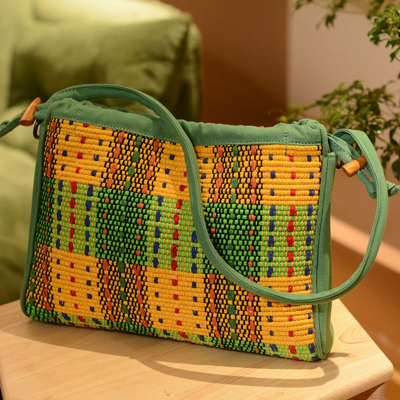 MILIAN/米丽安2025新款原创棉麻单肩托特包女休闲通勤文艺斜挎包