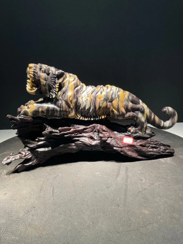 寿山石山水田黄印章印度石摆件貔貅手把件老挝石雕工艺品玄关奇石