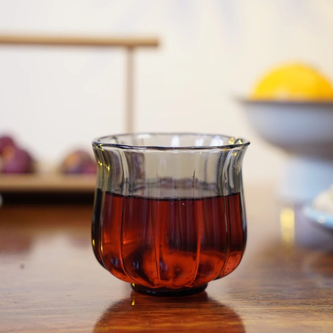 高硼硅加厚莲花主人杯高颜值纯手工品茗杯隔热防烫玻璃杯家用茶杯