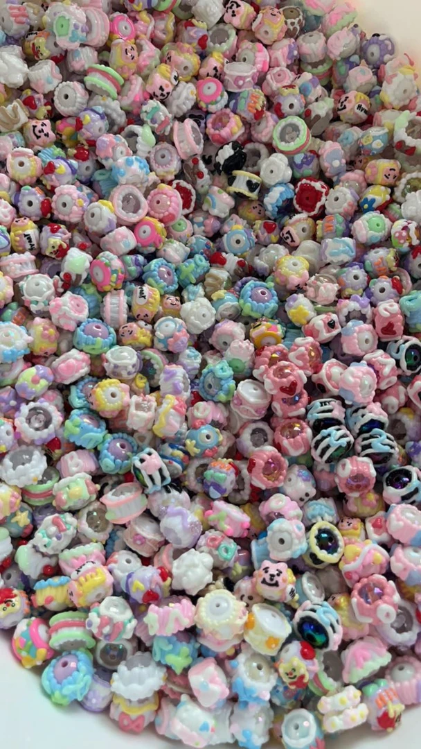 【直播大链接 手绘珠珠】diy手工配件 手机链 包包链 手工串珠