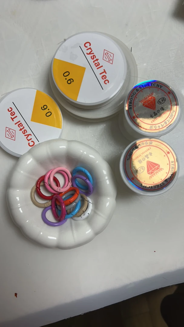 配件包（水晶线2鱼线2钢丝线1开口圈38闭口圈38弹簧钢圈5）