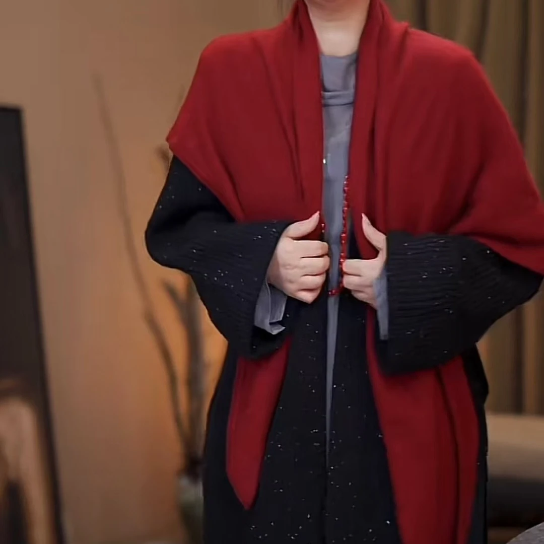 YE FAN 洋气轻奢时尚女装穿搭套头披肩