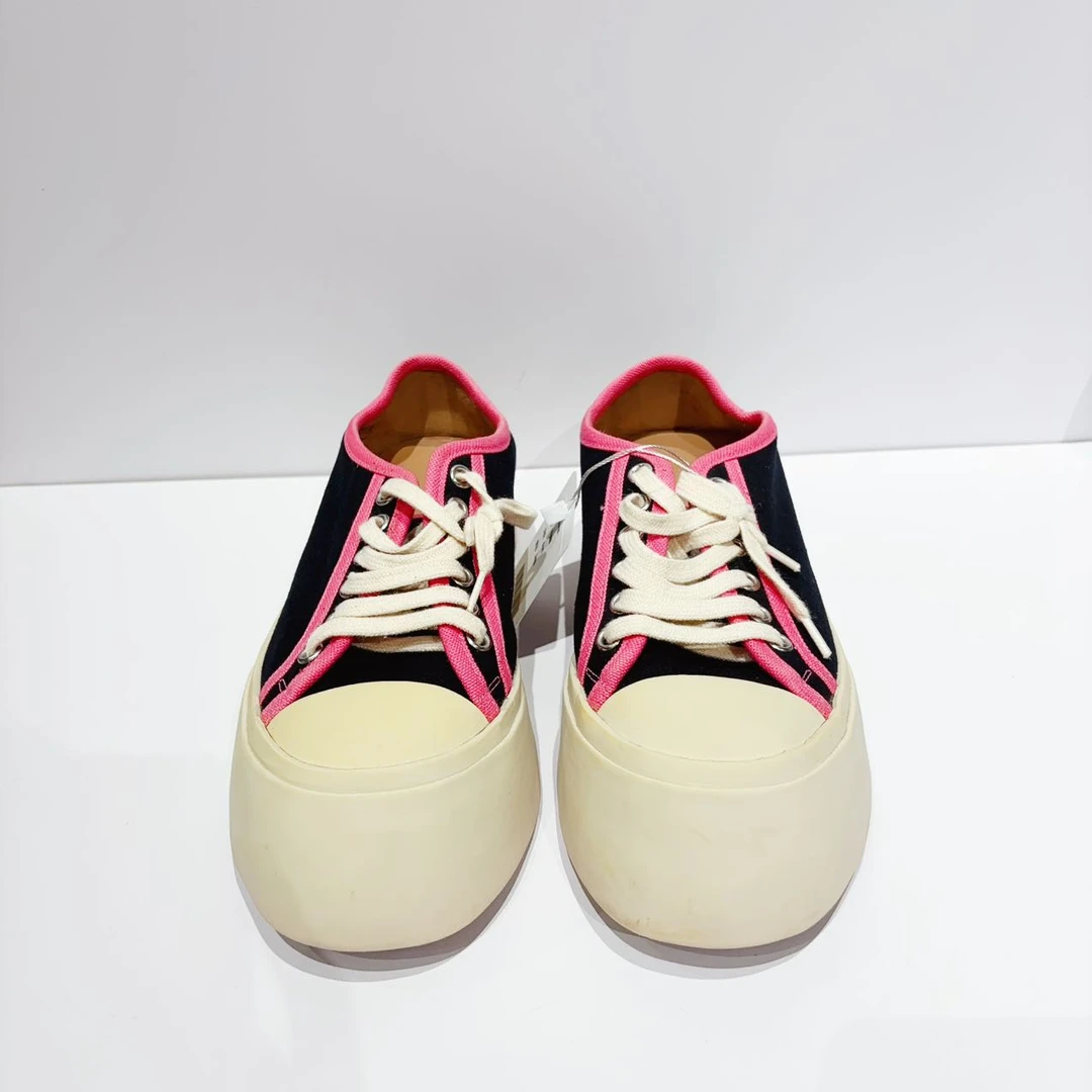 95新 MARNI 大头厚底帆布鞋女款36码3cm