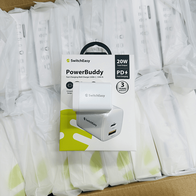 Switcheasy双口充电头20W