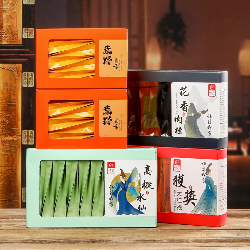 【四款茗茶】大红袍特级茶叶肉桂水仙正宗武夷岩茶岩韵茗茶武夷山
