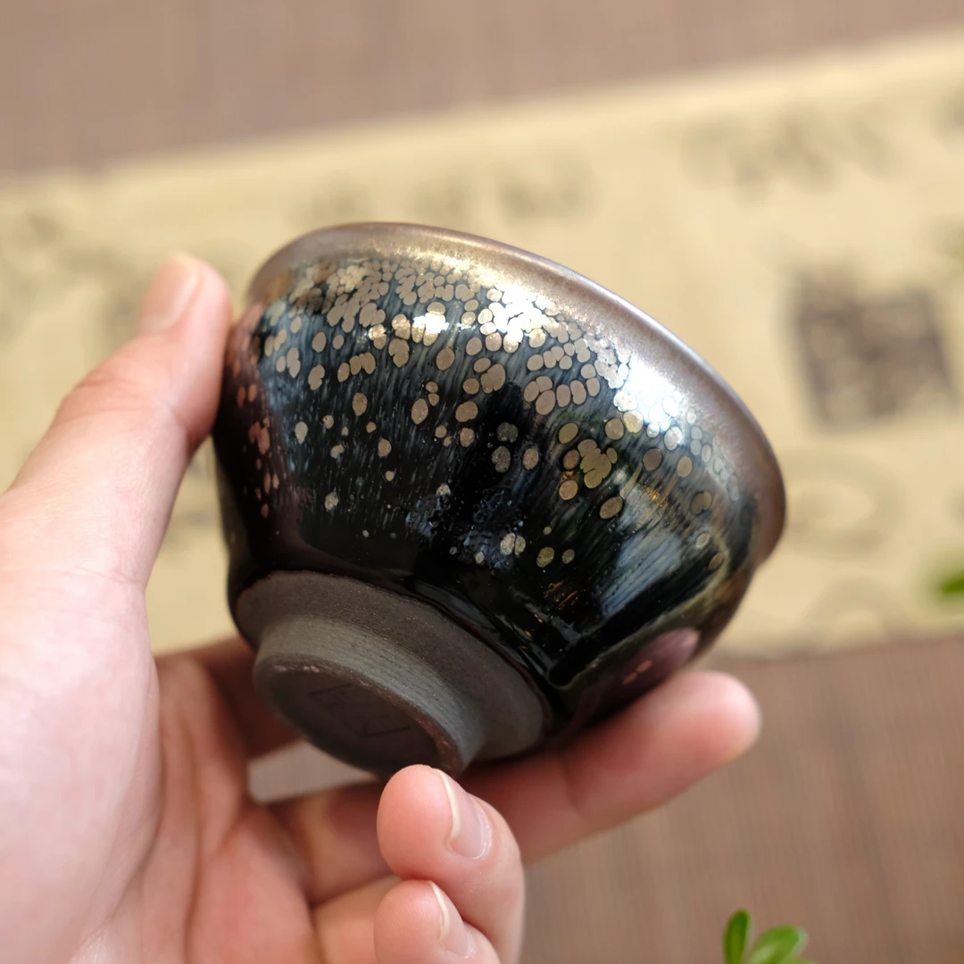 彩色油滴盏 主人杯   茶器   包邮