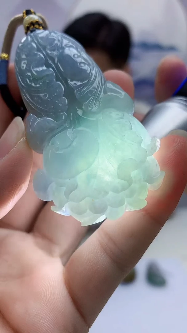 【闪购商品】定制翡翠未镶嵌4917bb-毛货挂件