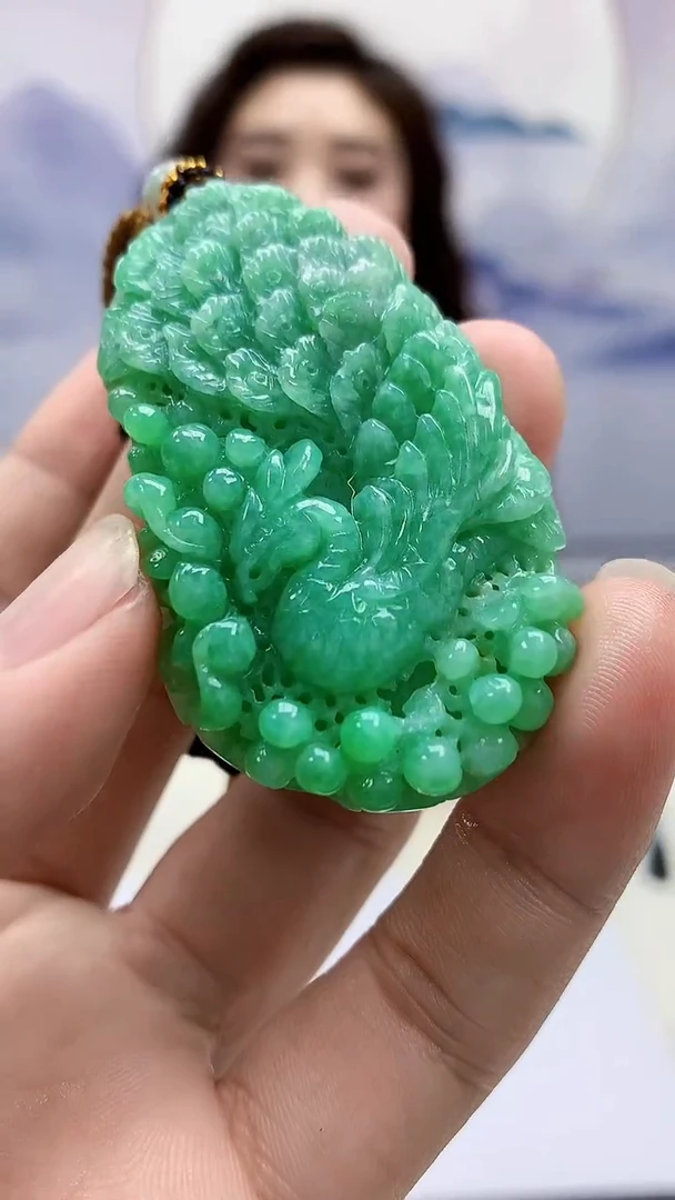 【闪购商品】定制翡翠未镶嵌4829bb-毛货凤凰47