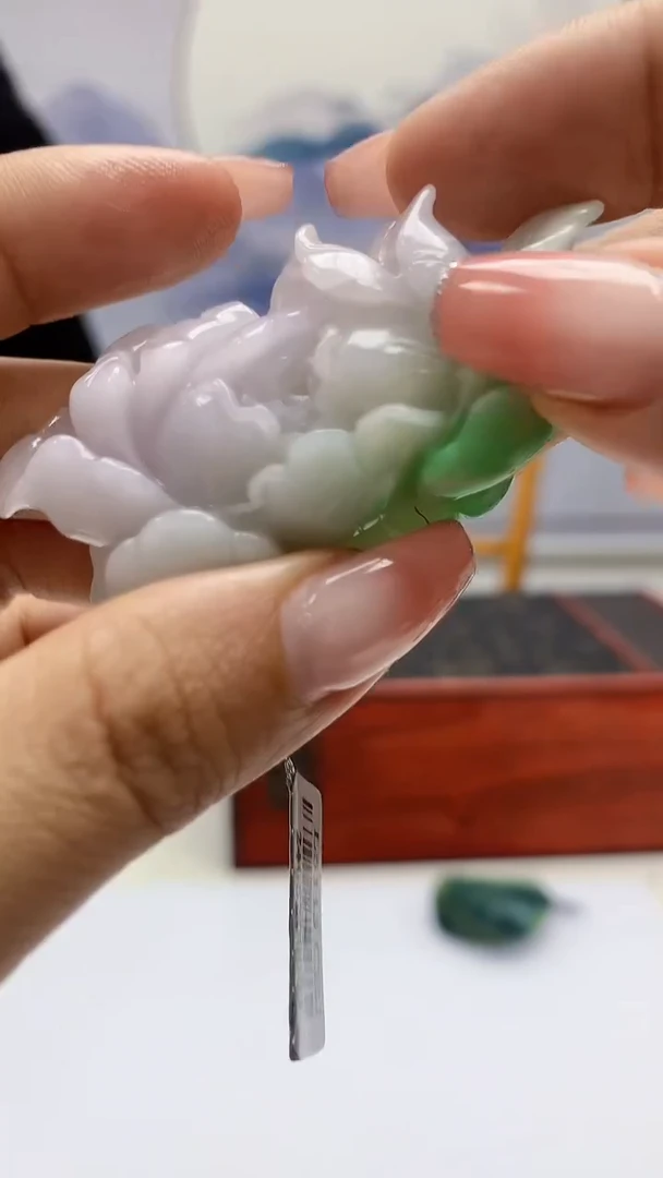 【闪购商品】定制翡翠未镶嵌5029ty-毛货挂件68