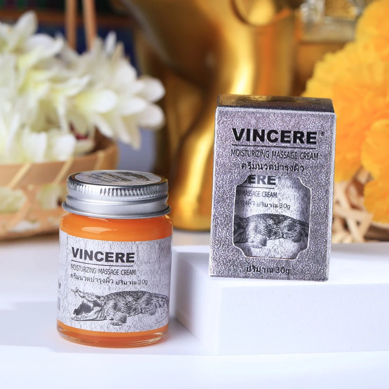 VINCERE泰国VINCERE鳄鱼膏润肤按摩膏原装进口男女士家用皮肤干裂