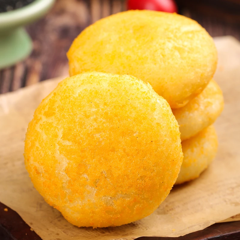 河南特产脆皮糖糕500g/10块装半成品油炸煎小吃街头早点糖饼夹心