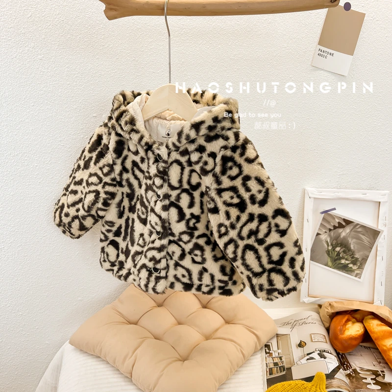 郝叔童品  HTC1049  豹纹毛毛衣（加厚）