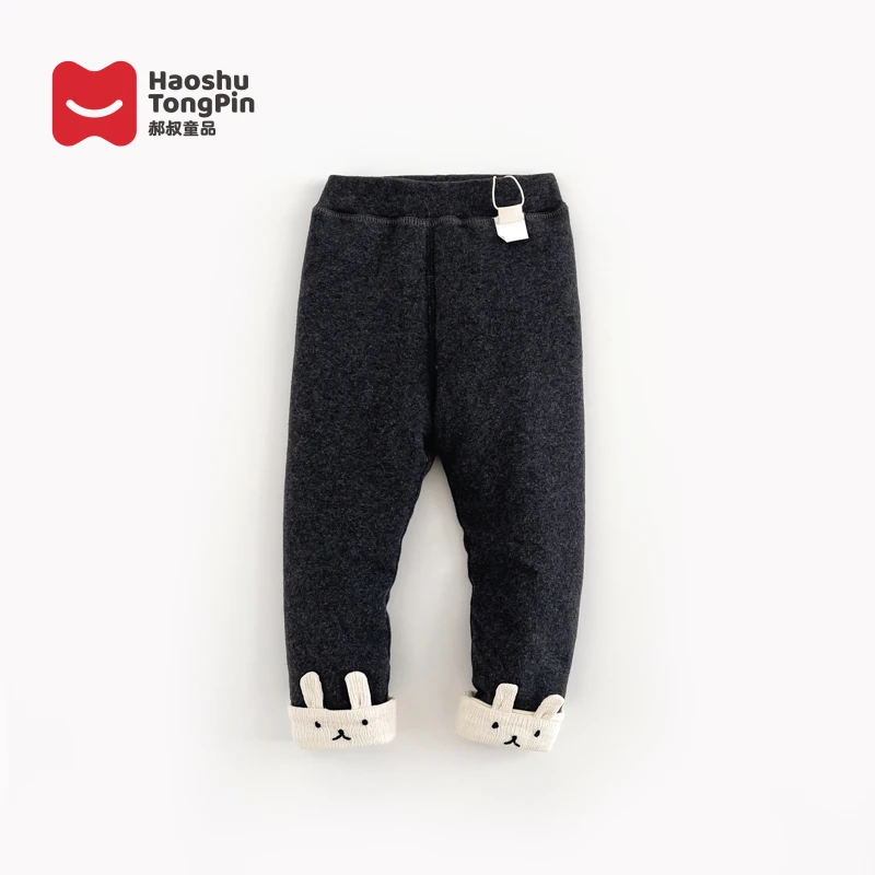 郝叔童品HL3440女童夹棉加厚打底裤冬季儿童外穿韩版洋气裤子