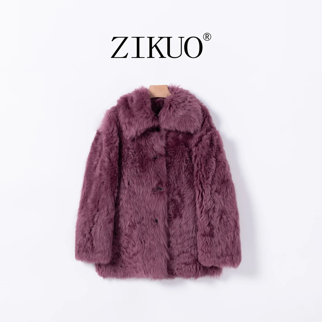 新款顽童托卡翻领进口托斯卡纳皮毛一体1928