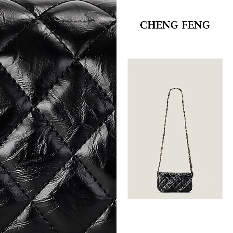 【FTURA】小众轻奢时尚百搭洋气手提单肩包X1033黑色