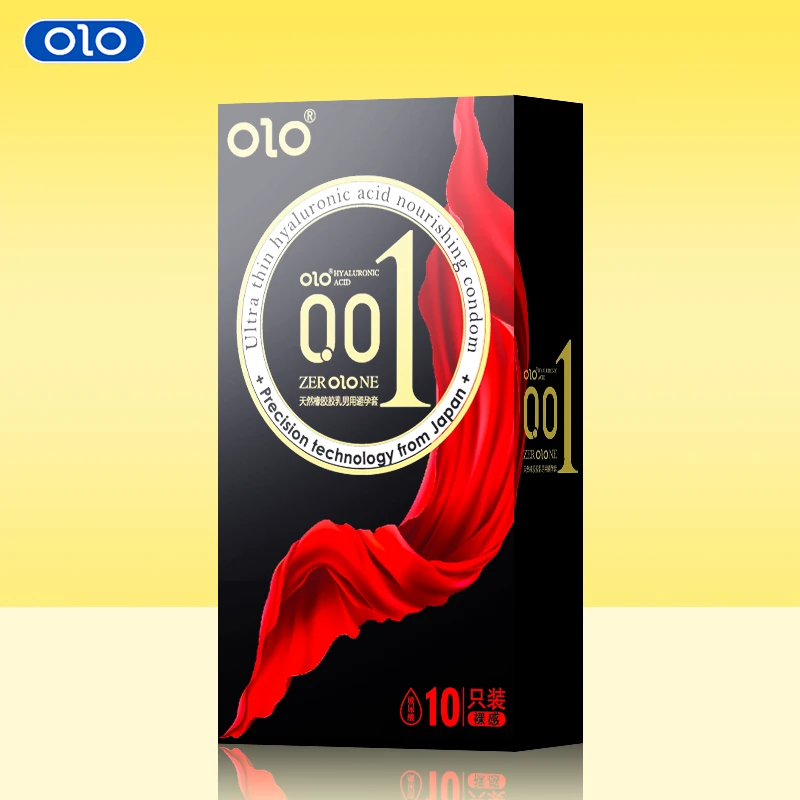 赤薄超薄水润 OLO玻尿酸避孕套超薄001润滑男用安全套套天然橡胶胶乳男用避孕套