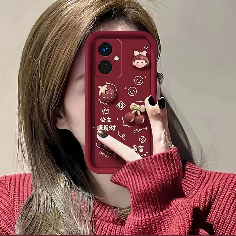 雀普OPPOA2手机壳闺蜜款莓有烦恼彩绘A2Pro/A2m防摔高颜值保护套