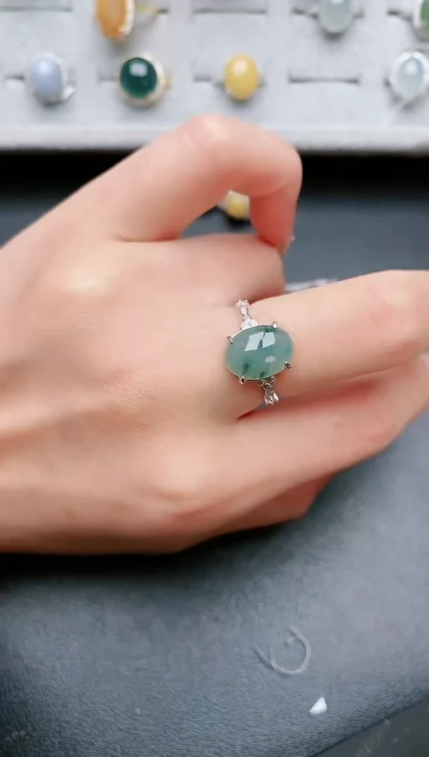 【闪购商品】翡翠戒指银S925镶嵌......