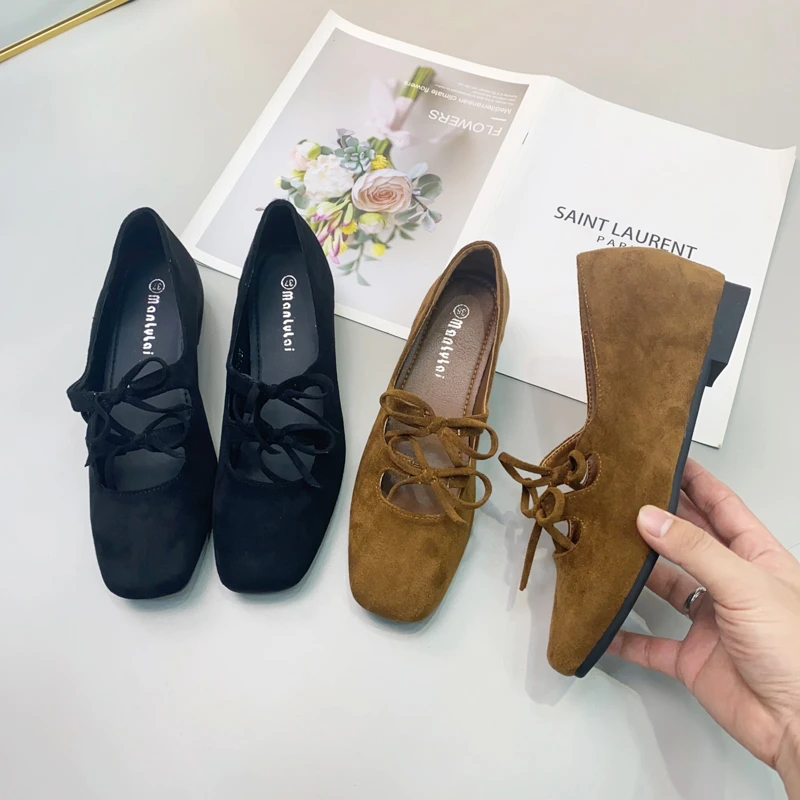 内增高4.5cm玛丽珍小个子单鞋女2024秋季新款法式奶奶鞋豆豆鞋