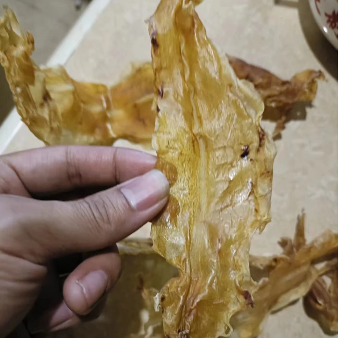 广东汕头+日晒花胶鱼胶块鱼肚干货-煲汤-250-500G