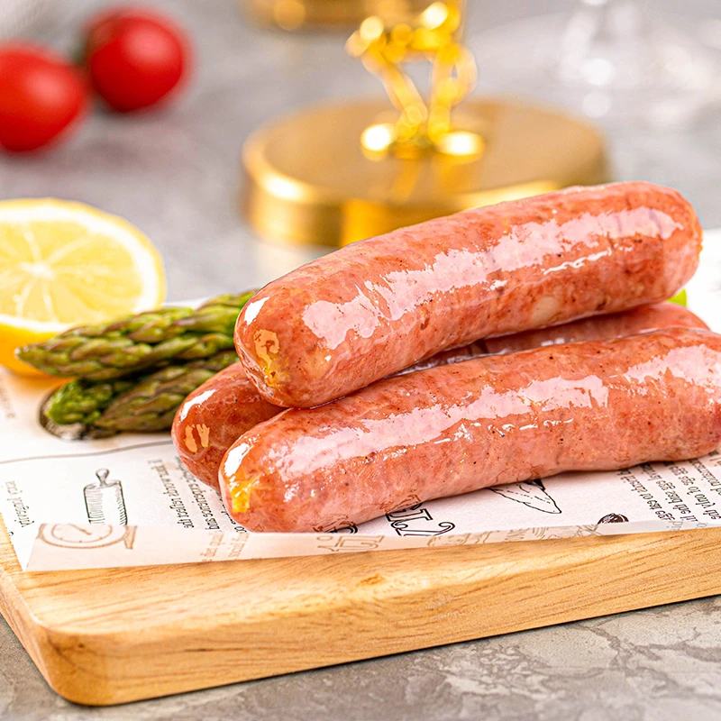 【专享】育青真空新鲜纯猪肉肠原味黑胡椒熟食台式风味烤肉肠育青肠