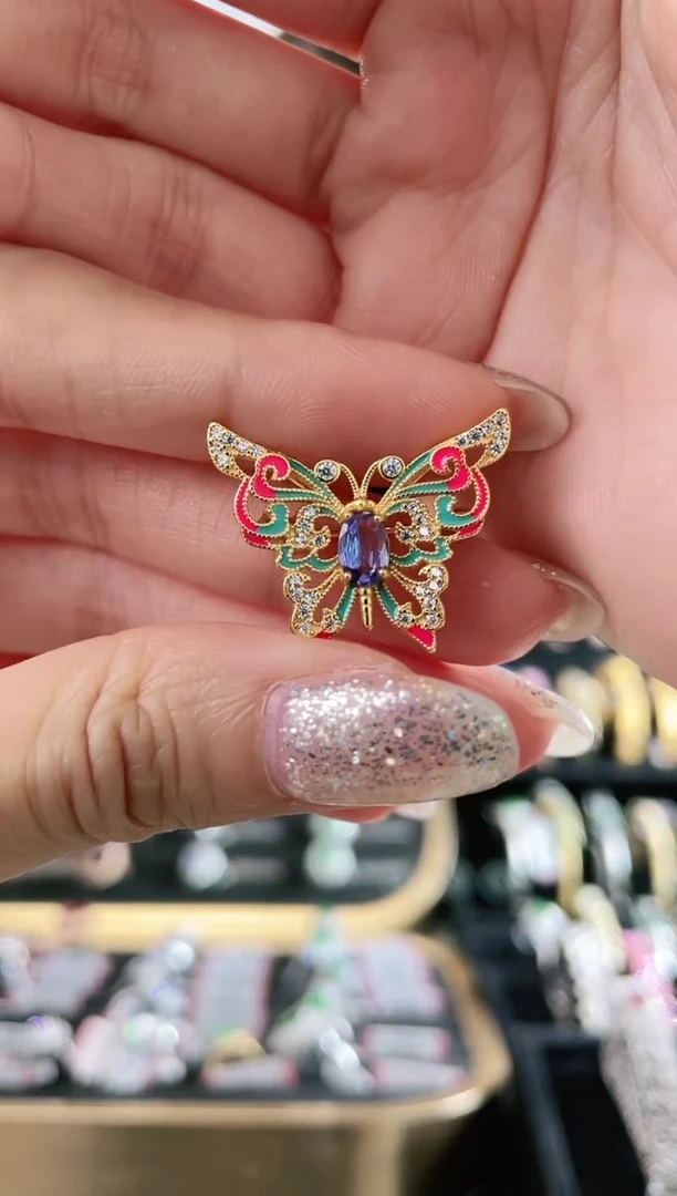 S925银镶嵌坦桑石吊坠（不含链）777