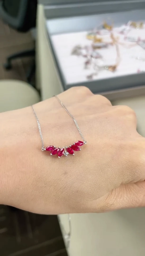 【闪购商品】红宝石项链18K金镶嵌1