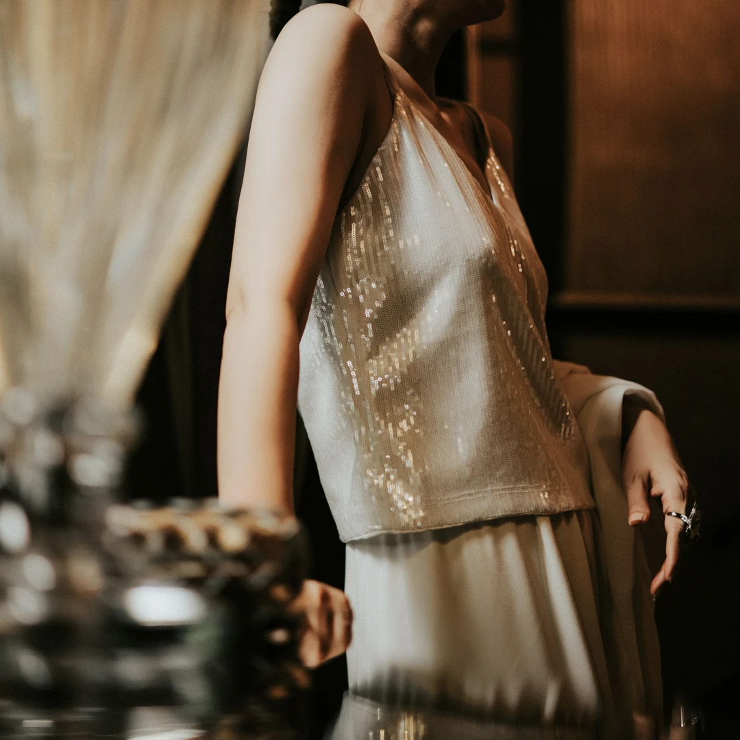 【曼姐】时尚百搭打底短款背心吊带 35761