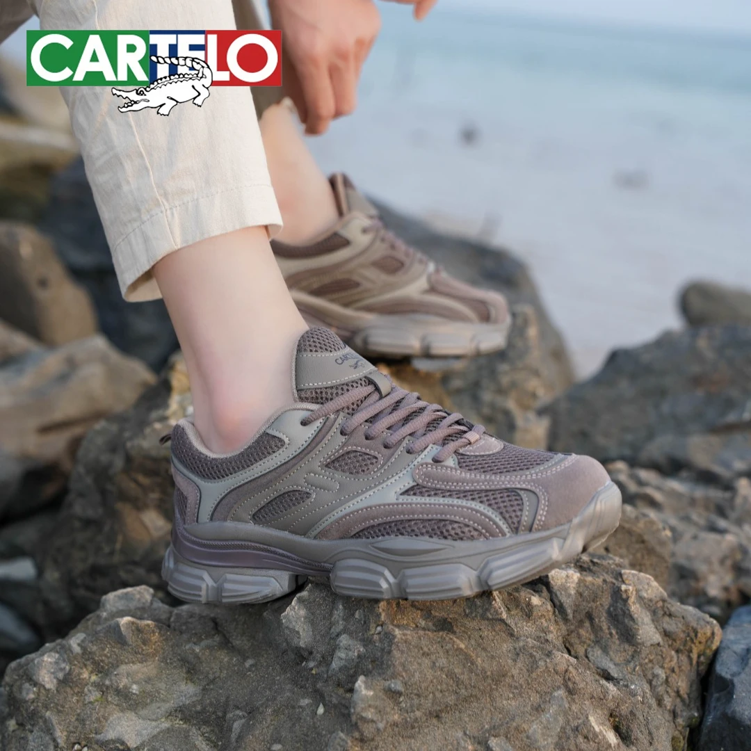 CARTELO/卡帝乐鳄鱼2024新款老爹鞋爆款潮鞋百搭潮流厚底夏季时尚