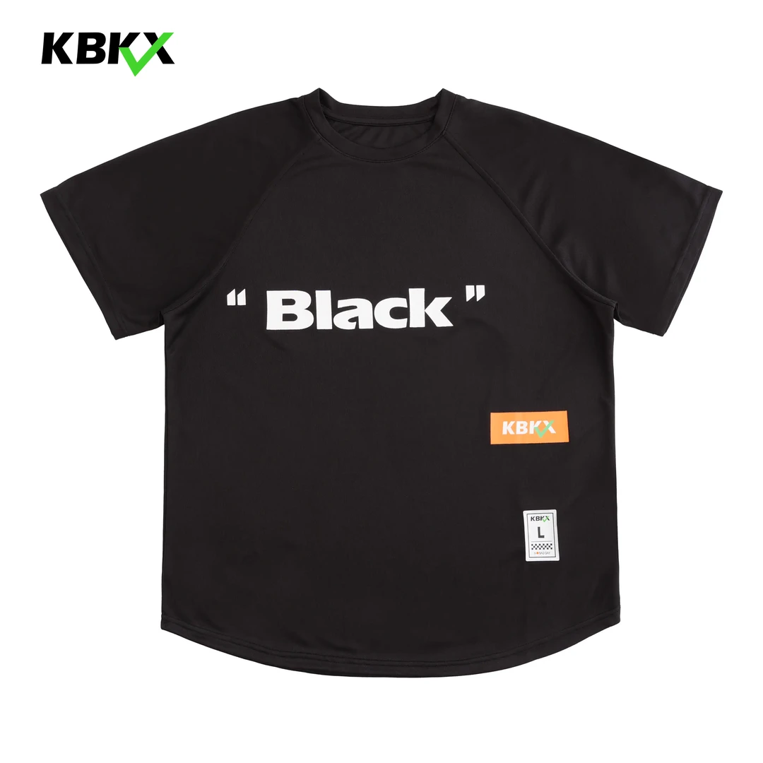 KBKX 草根师傅宽松颜色字母美式潮流篮球网眼吸汗速干短袖 大码