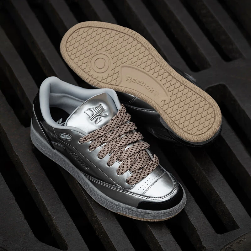 Reebok【Dime联名】锐步24男女CLUB C BULC液态银Y2K板鞋100069825