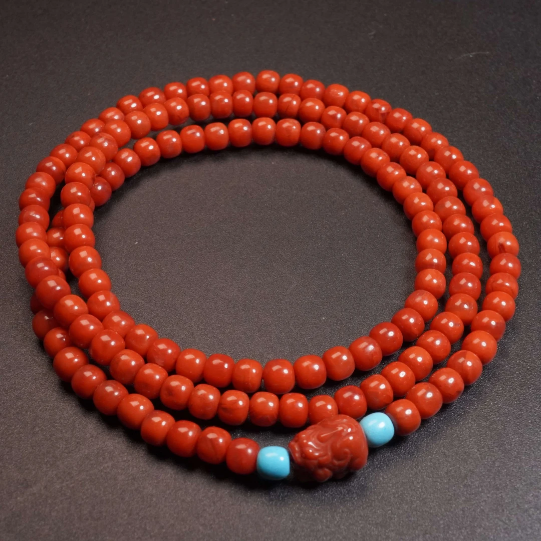 《文玩女侠慧慧》精品南红多圈手串5+【男女同款】01098H7-3