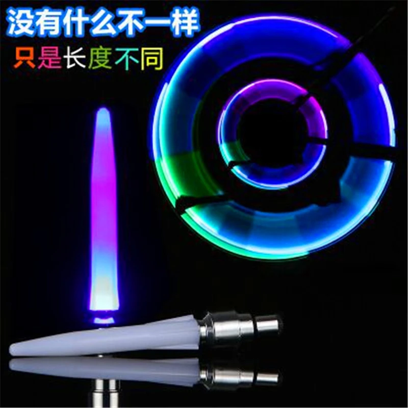 自行车气嘴灯感应夜光灯气门灯轮胎闪光灯电车汽车气门灯装备配件