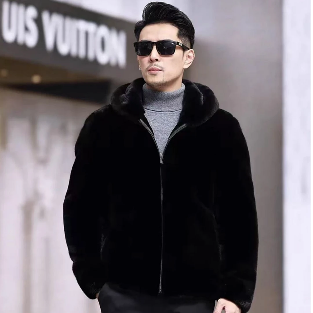 2025【正品帽子】冬季保暖时尚加厚 男士外套男款