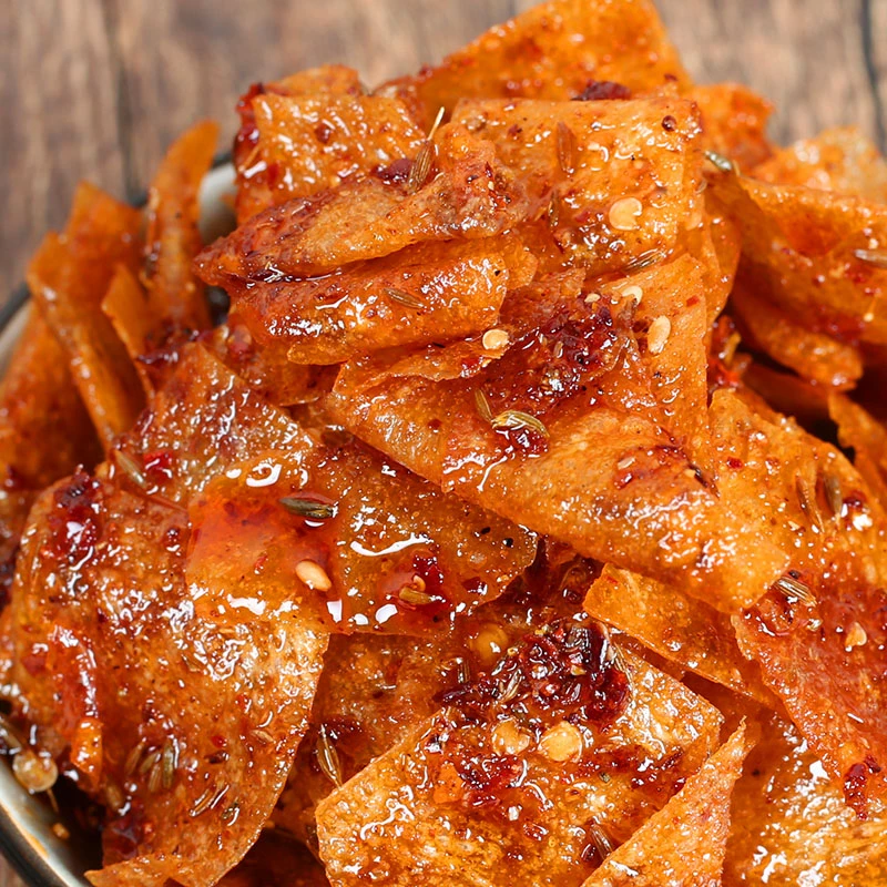 【思乡山】香辣豆皮辣条125g香辣酥脆湖南豆皮辣条休闲零食小吃