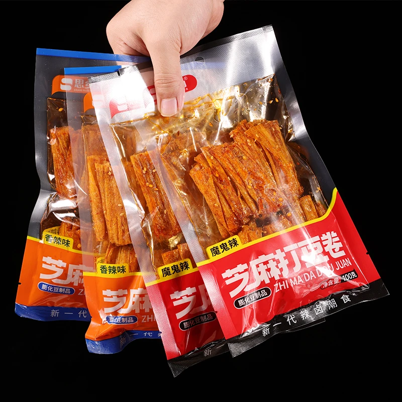 【思乡山】芝麻打豆卷湖南特产豆腐皮豆皮豆腐卷魔鬼辣怀旧小吃零食