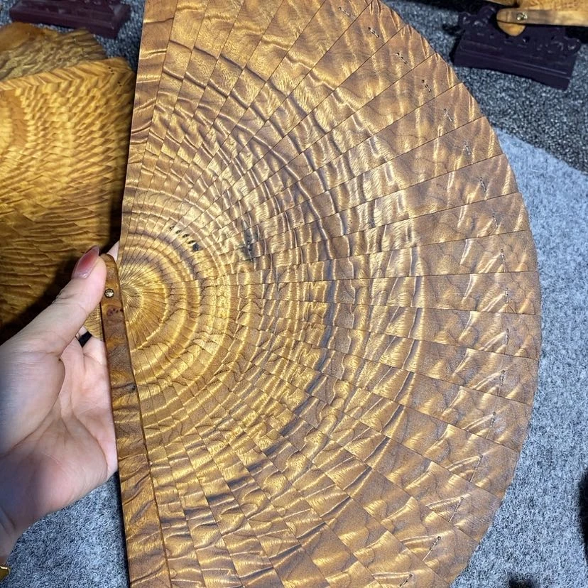 【闪购商品】金丝楠金丝楠木材料扇子