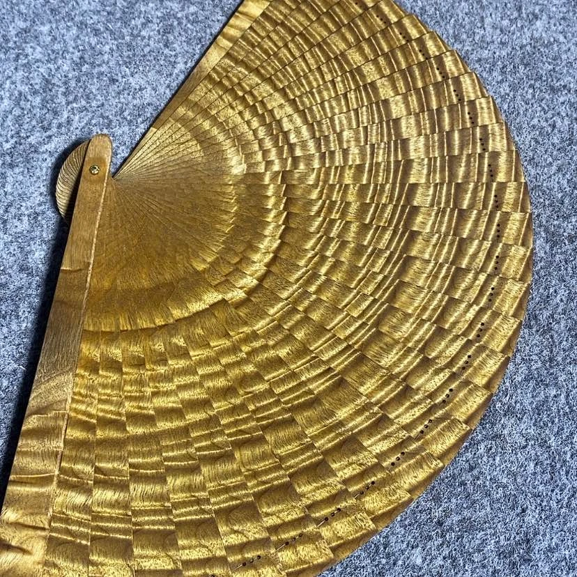【闪购商品】金丝楠金丝楠木手把件扇子
