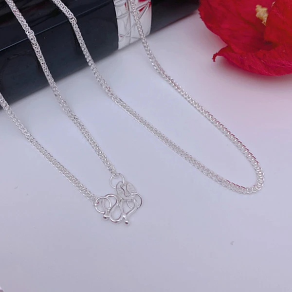 链子足银 足银999肖邦链 简约大方百搭款 素链 45厘米 50厘米加粗