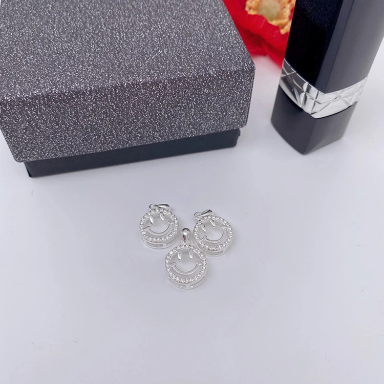 坠链均足银 足银990【笑脸吊坠】 休闲时尚百搭（不含链子）