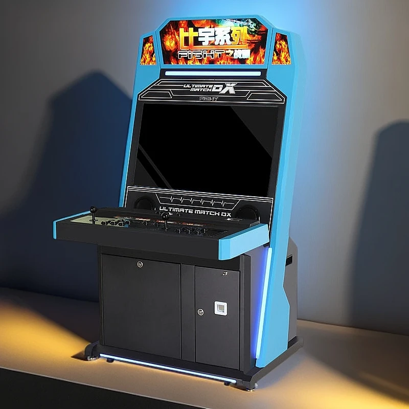 大型街机格斗怀旧双人台式街机投币游戏机战霸月光宝盒摇杆家用