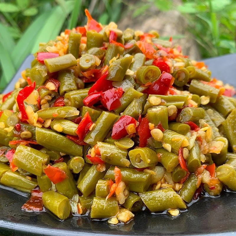香辣酸豆角农家下饭菜湖南特产酸辣拌饭拌面配粥酱菜咸菜脆爽280g