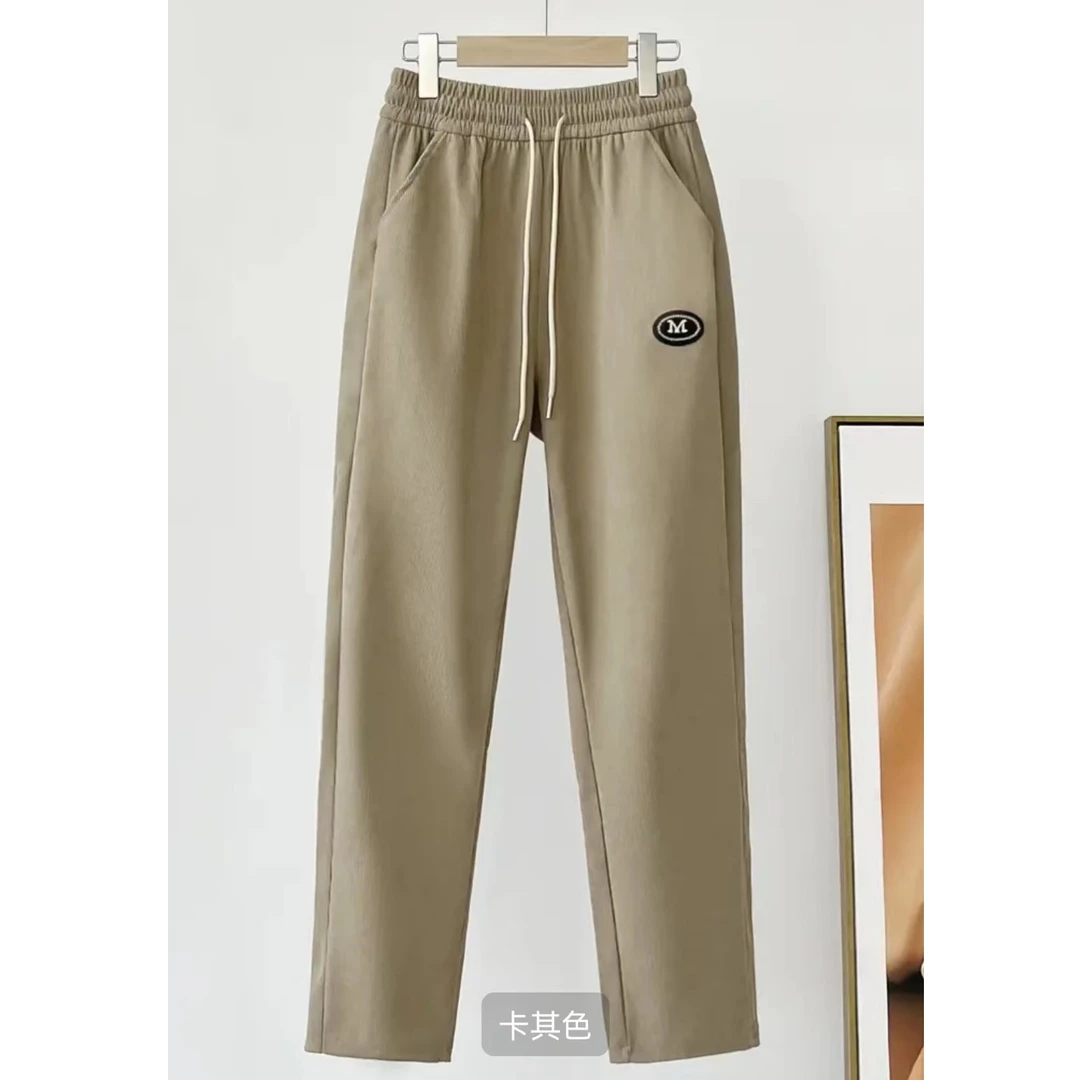 中老年妈妈装弹力裤秋季新款百搭长裤高腰松紧腰时尚休闲裤66