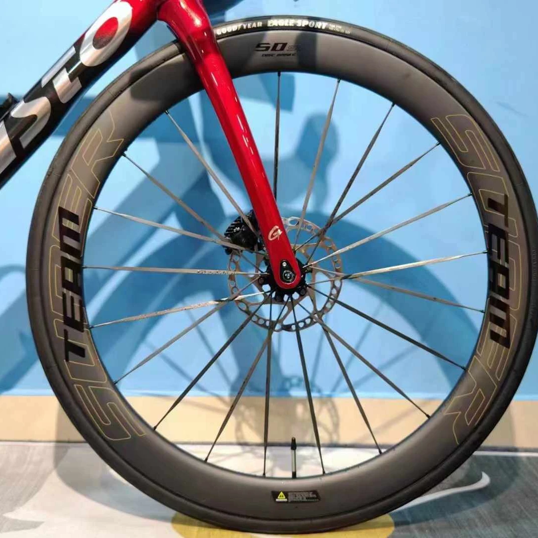 SUPERTEAM CX22超轻碳条碟刹陶瓷培林轮组 专业公路轮组碳纤维