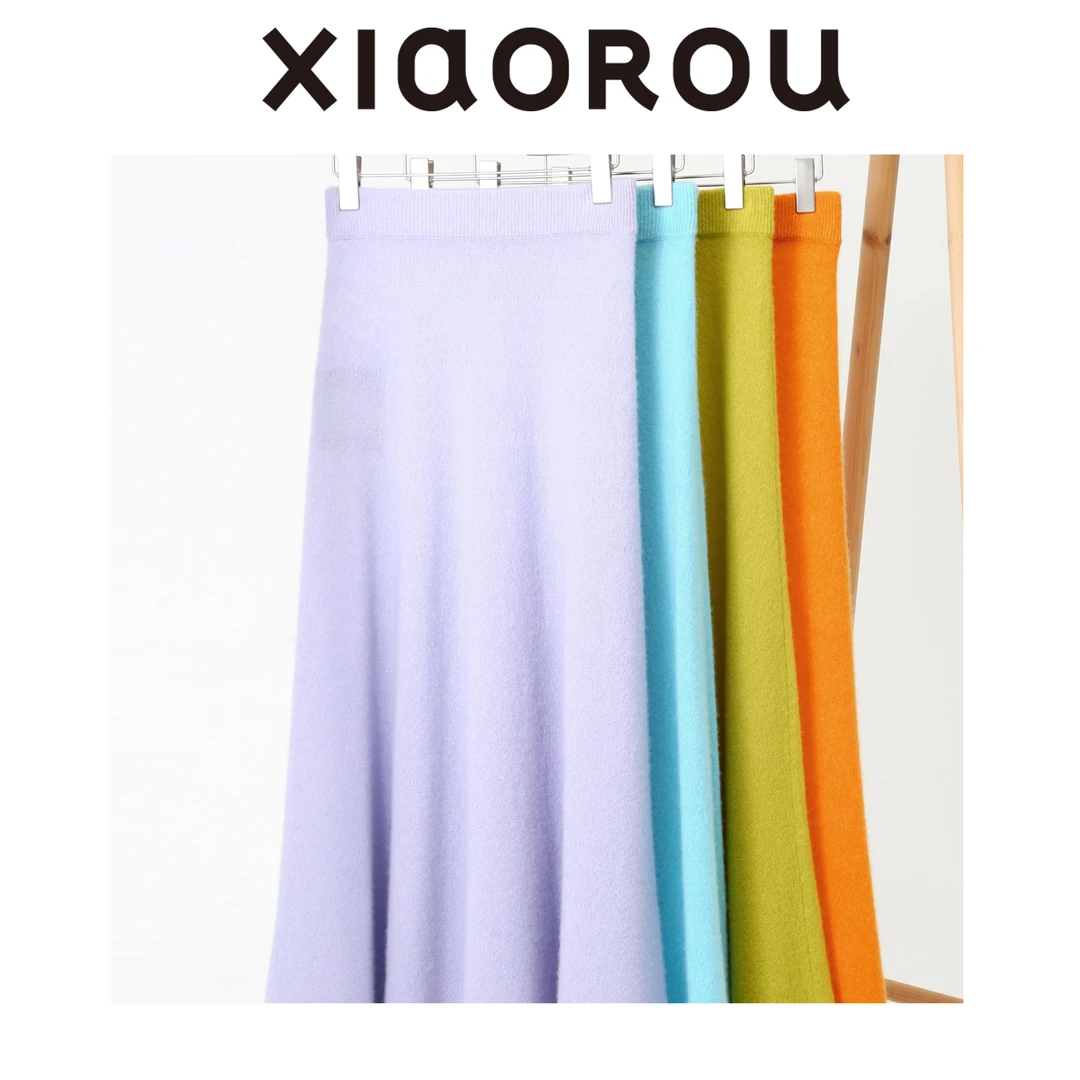 XIAOROU/小柔小柔春夏新品羊绒半裙SZ004宽松女士时尚百搭休闲