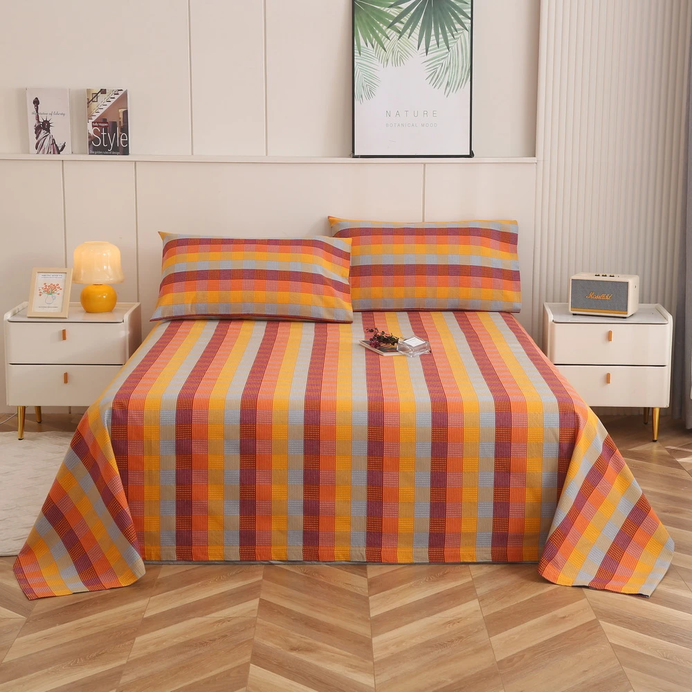 庄织【拙朴】老粗布三件套100%全棉老粗布蓝染土布三件套亲肤吸汗