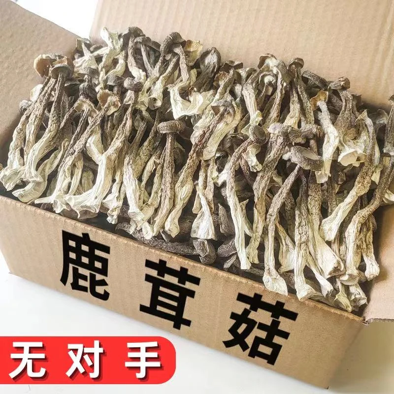 拍1发430g*4包干货组合鹿茸菇/香菇/虫草花干/茶树菇菌类/